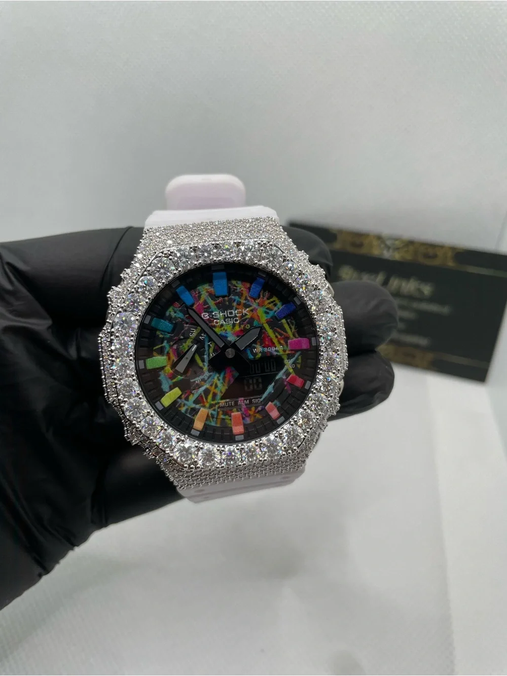 G-Shock Red Digital-Analog Watch with Silver Crystal Bezel